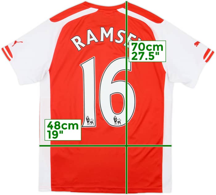 2014-15 Arsenal Home Shirt Ramsey #16 - 7/10 - (S)