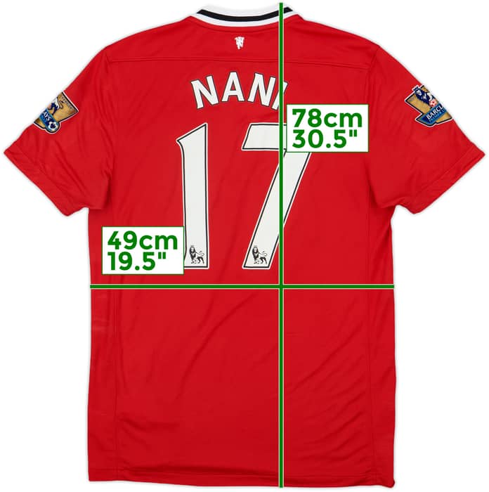 2011-12 Manchester United Home Shirt Nani #17 - 7/10 - (M)