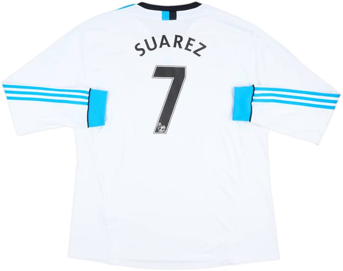 Camiseta de la tercera equipación de manga larga del Liverpool 2011-12 Suarez #7 - 9/10 - (3XL)