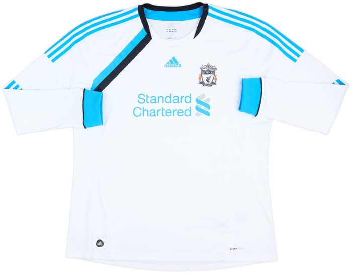 Camiseta de la tercera equipación de manga larga del Liverpool 2011-12 Suarez #7 - 9/10 - (3XL)