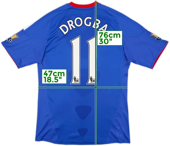 2010-11 Chelsea Home Shirt Drogba #11 - 6/10 - (M)