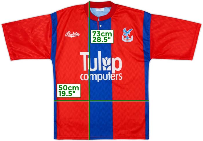 1991-92 Crystal Palace Home Shirt - 9/10 - (S)