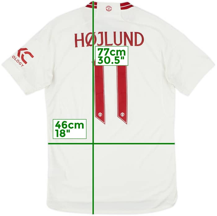 2023-24 Manchester United Authentic Third Shirt Hojlund #11 - 8/10 - (S)