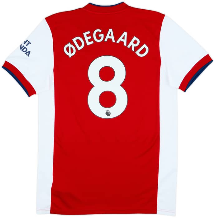 2021-22 Arsenal Home Shirt Odegaard #8 - 9/10 - (M)