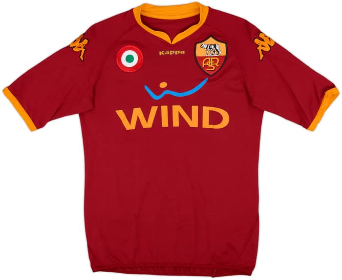 2007-08 Roma Home Shirt Totti #10 - 8/10 - (M)