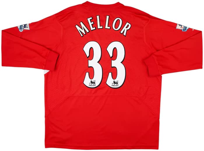 Camiseta L/S de local del Liverpool 2004-06 Mellor #33 - 6/10 - (XL)