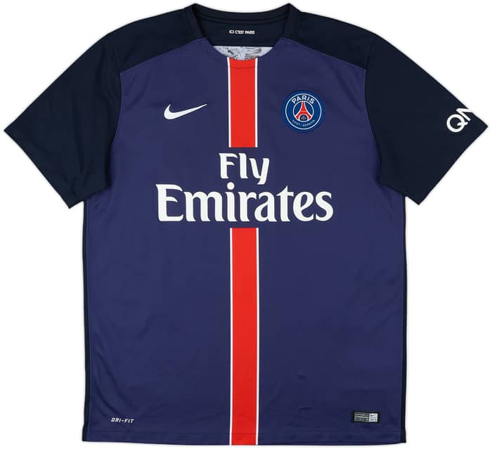 2015-16 Paris Saint-Germain Home Shirt Ibrahimovic #10 - 8/10 - (L)