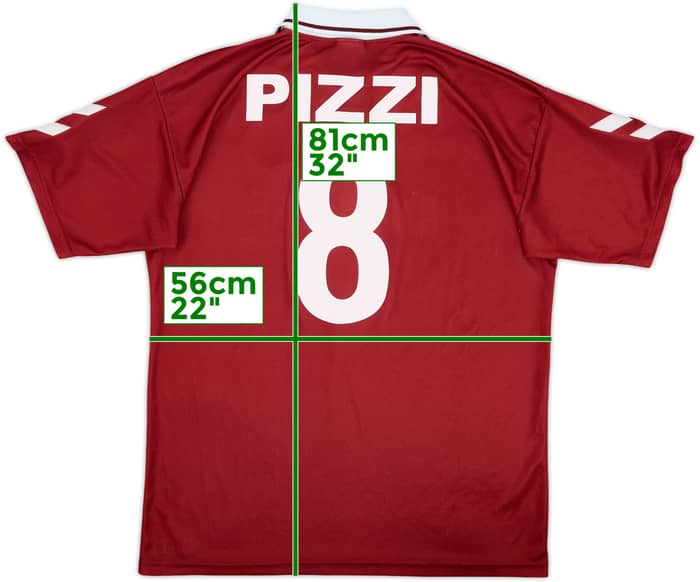 2000-01 Cittadella Home Shirt Pizzi #8 - 9/10 - (XL)