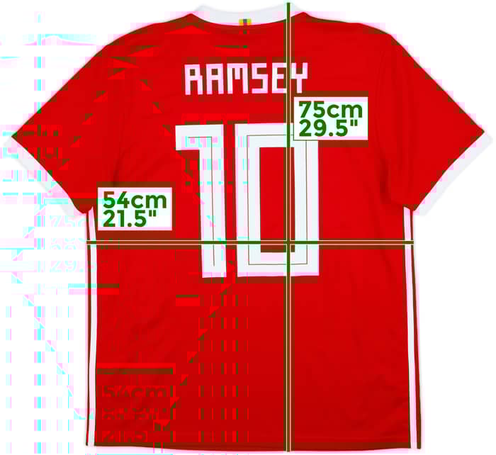 2018-19 Wales Home Shirt Ramsey #10 - 8/10 - (L)