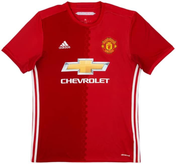 2016-17 Manchester United Home Shirt Pogba #6 - 7/10 - (M)