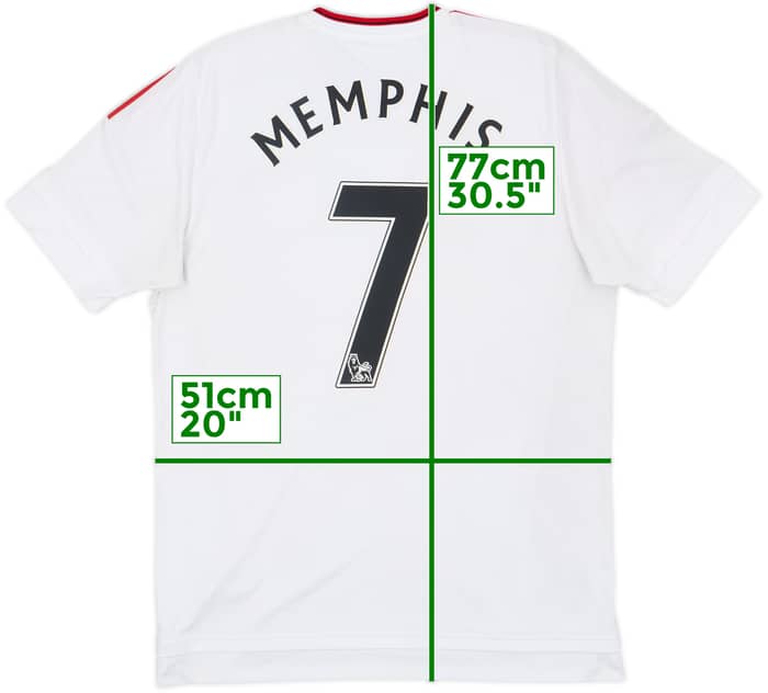 2015-16 Manchester United Away Shirt Memphis #7 - 5/10 - (M)