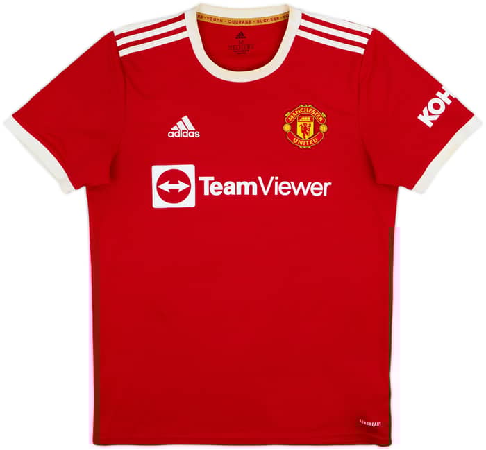2021-22 Manchester United Home Shirt B.Fernandes #18 - 5/10 - (M)