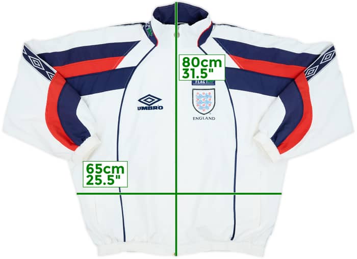 1998-00 England Umbro Track Jacket - 7/10 - (XL)