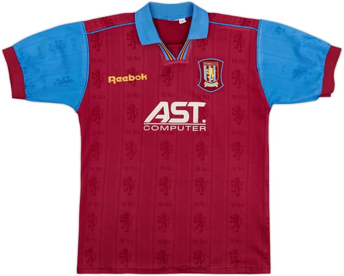 1995-97 Aston Villa Home Shirt - 7/10 - (Y)