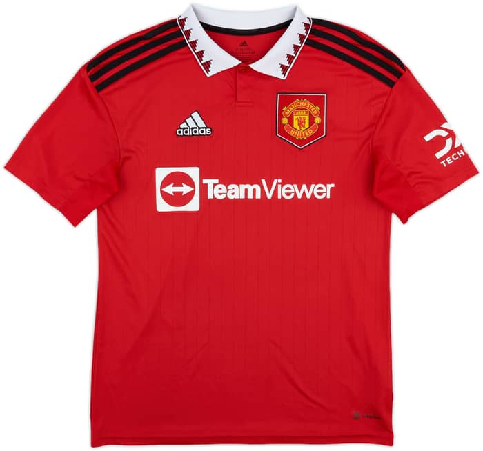 2022-23 Manchester United Home Shirt B.Fernandes #8 - 7/10 - (XL.Boys)