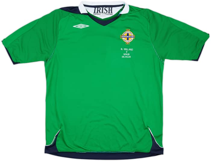 2006 Northern Ireland Home Shirt #9 (Healy) - 6/10 - (XL)