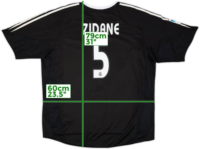 2004-05 Real Madrid Away Shirt Zidane #5 - 5/10 - (XL)