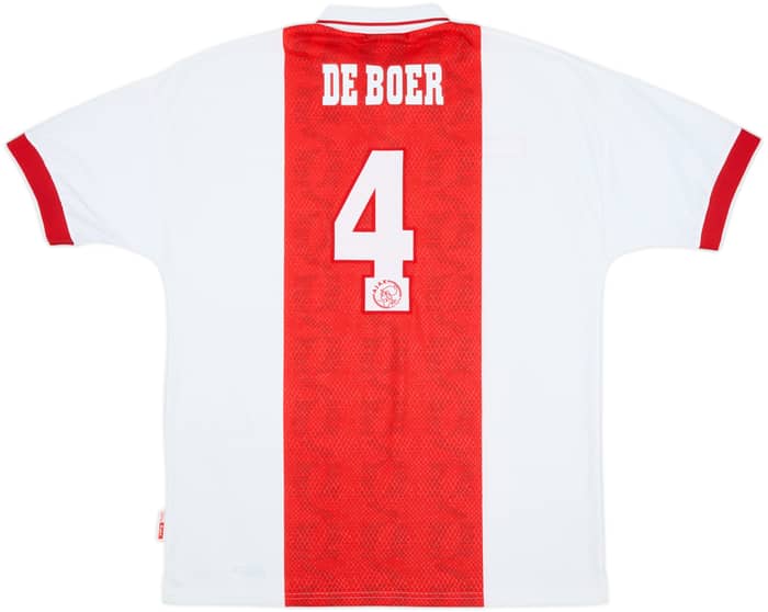 1998-99 Ajax Home Shirt De Boer #4 - 9/10 - (XL)