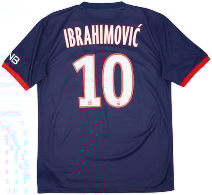 2013-14 Paris Saint-Germain Home Shirt Ibrahimovic #10 - 6/10 - (M)