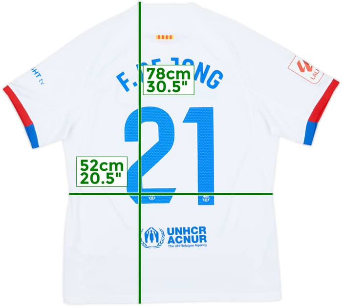 2023-24 Barcelona Away Shirt F. De Jong #21 - 8/10 - (L)