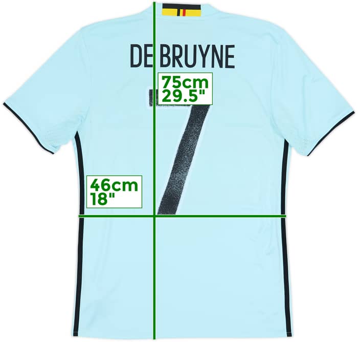 2016-17 Belgium Away Shirt De Bruyne #7 - 8/10 - (S)