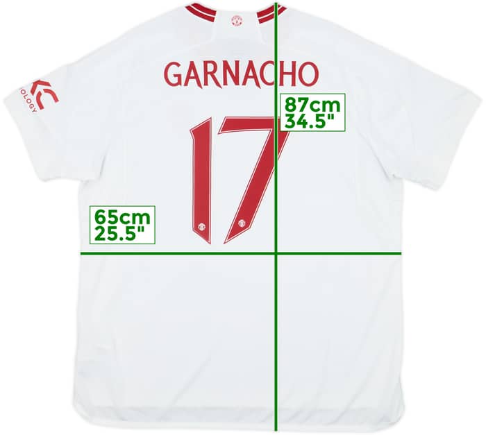 2023-24 Manchester United Third Shirt Garnacho #17 - 7/10 - (XXL)
