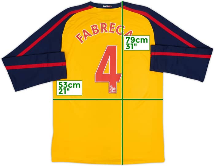 2008-09 Arsenal Away L/S Shirt Fabregas #4 - 7/10 - (M)
