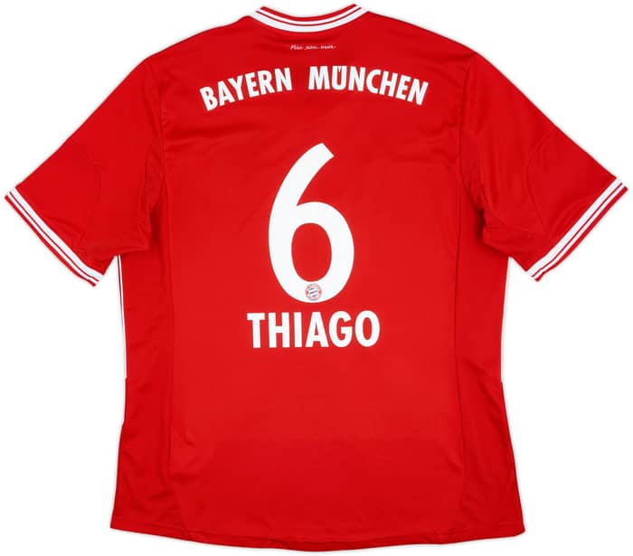 2013-14 Bayern Munich Home Shirt Thiago #6 - 5/10 - (XL)