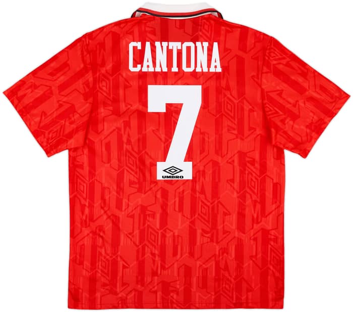1992-94 Manchester United Home Shirt Cantona #7 - 8/10 - (L)