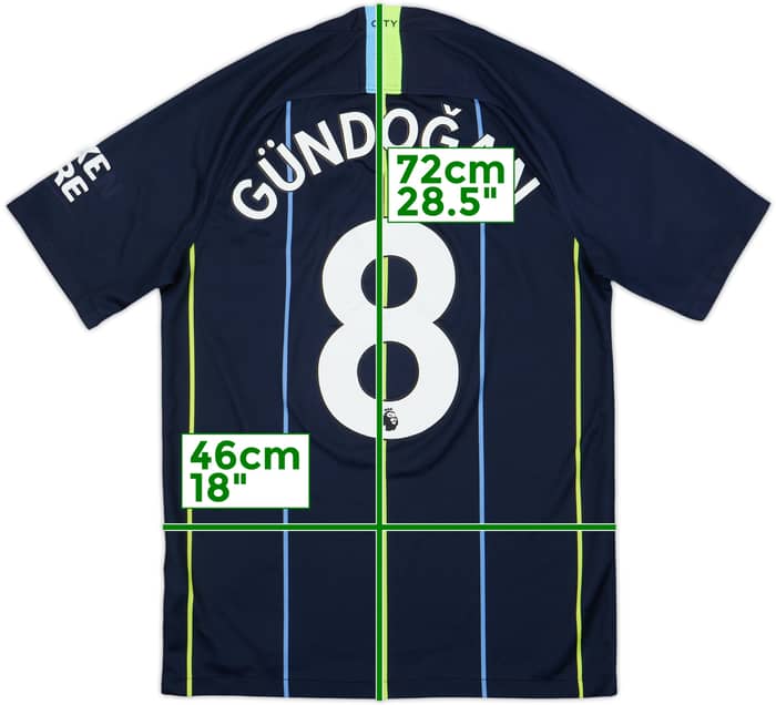 2018-19 Manchester City Away Shirt Gundogan #8 - 5/10 - (S)