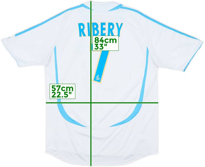 2006-07 Olympique Marseille Home Shirt Ribery #7 - 6/10 - (XL)