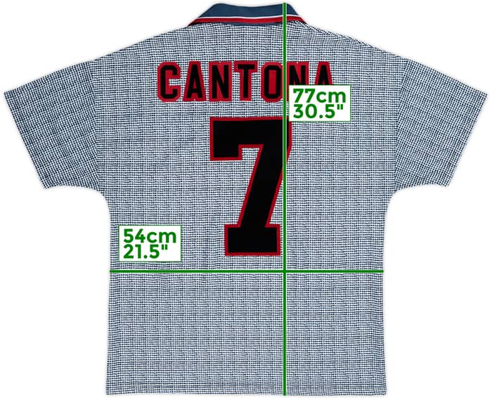 1995-96 Manchester United Away Shirt Cantona #7 - 8/10 - (M)