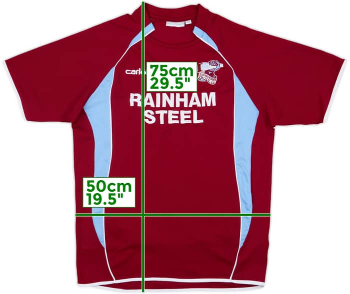 2007-09 Scunthorpe Home Shirt - 6/10 - (M)