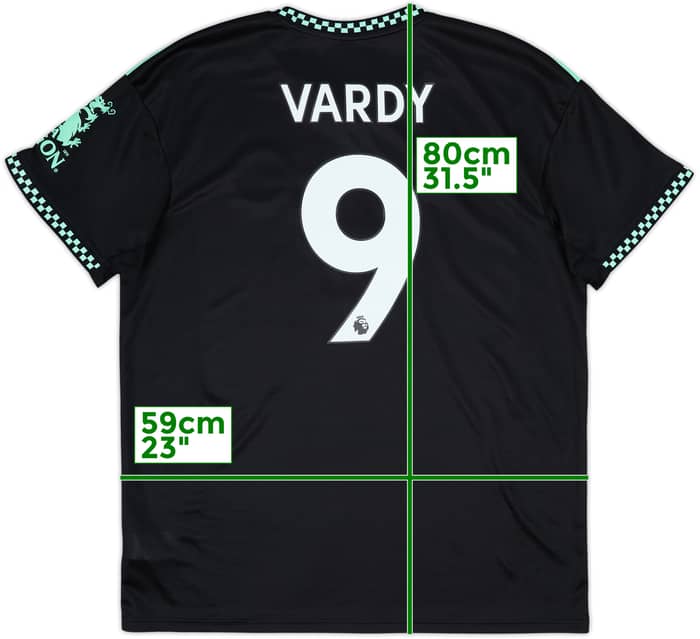 2022-23 Leicester Away Shirt Vardy #9 - 10/10 - (XL)