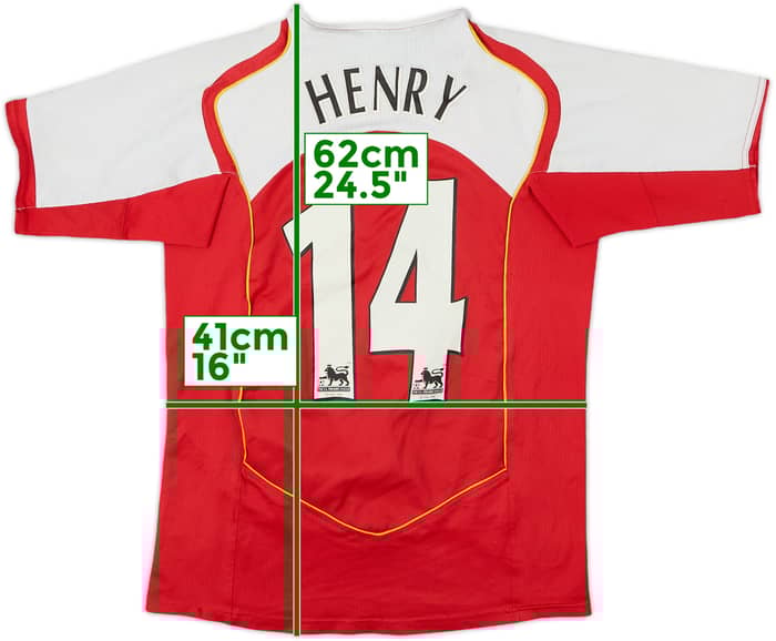 2004-05 Arsenal Home Shirt Henry #14 - 5/10 - (L.Boys)