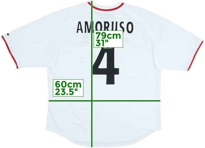 2000-01 Rangers Away Shirt Amoruso #4 - 8/10 - (XL)