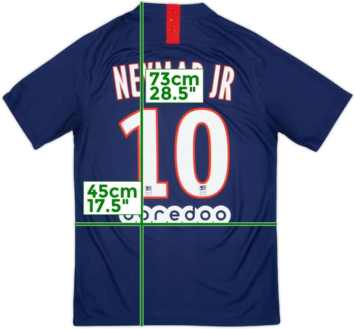 2019-20 Paris Saint-Germain Home Shirt Neymar Jr #10 - 9/10 - (S)