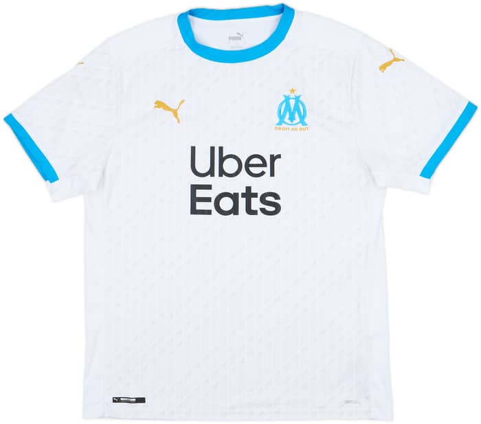 2020-21 Olympique Marseille Home Shirt Kamara #4 - 8/10 - (L)