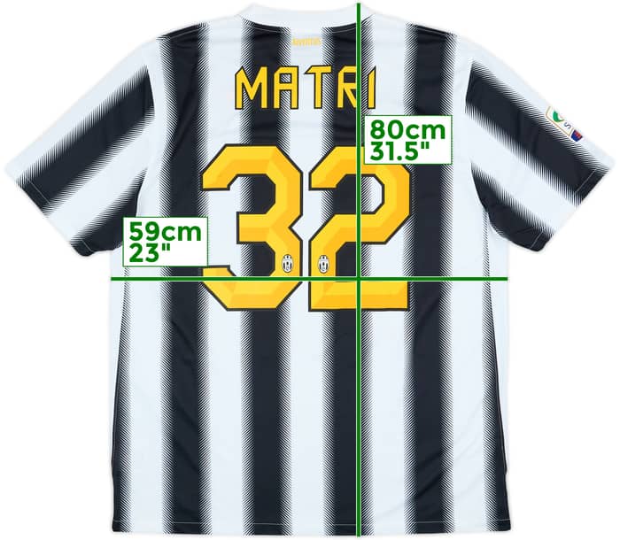2011-12 Juventus Home Shirt Matri #32 - 8/10 - (XL)