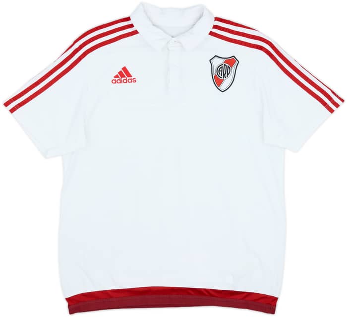 2017-18 River Plate adidas Polo Shirt - 7/10 - (M)