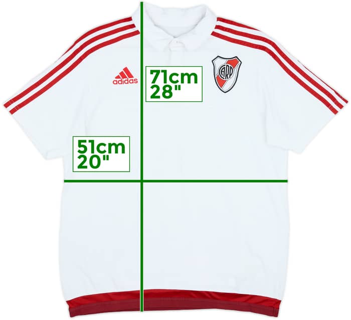 2017-18 River Plate adidas Polo Shirt - 7/10 - (M)