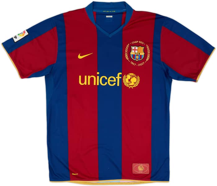 2007-08 Barcelona Home Shirt Ronaldinho #10 - 6/10 - (L)