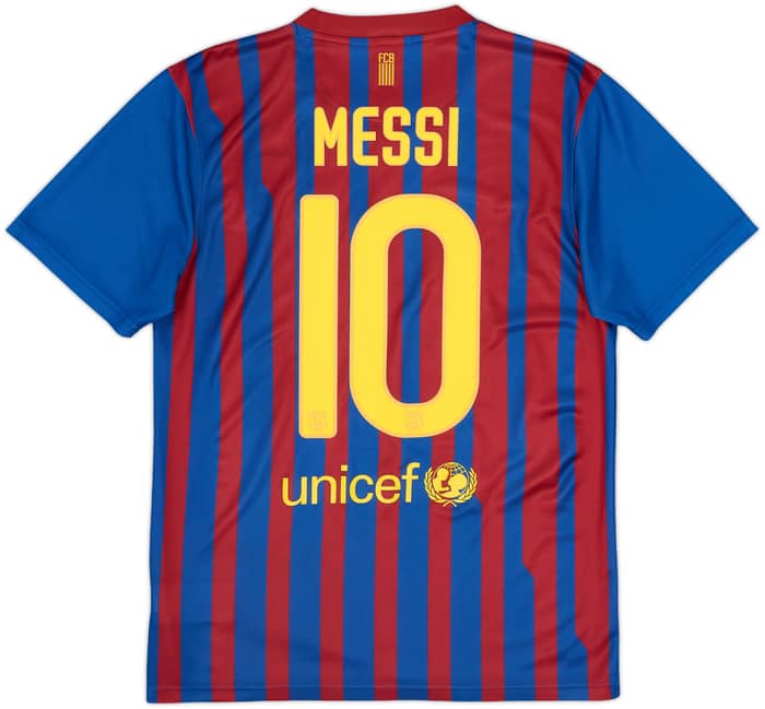 2011-12 Barcelona Basic Home Shirt Messi #10 - 8/10 - (S)