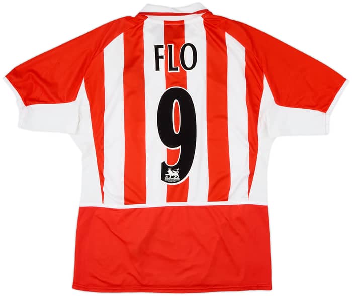 2002-04 Sunderland Home Shirt Flo #9 - 8/10 - (M)