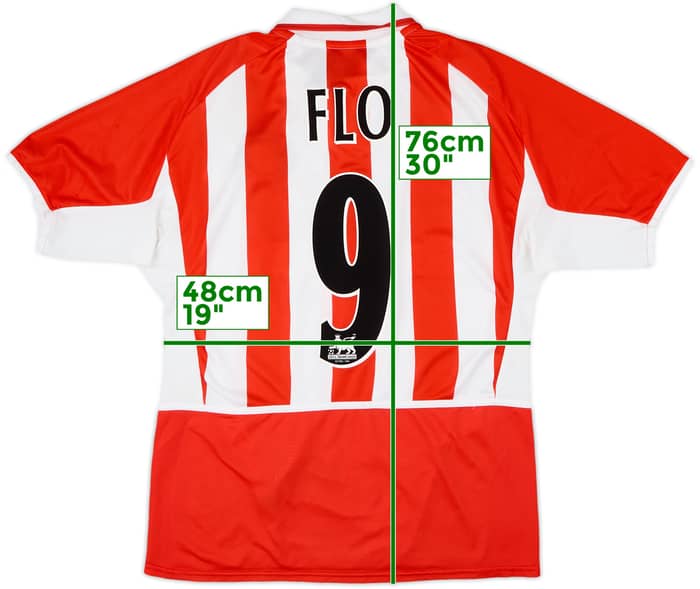 2002-04 Sunderland Home Shirt Flo #9 - 8/10 - (M)