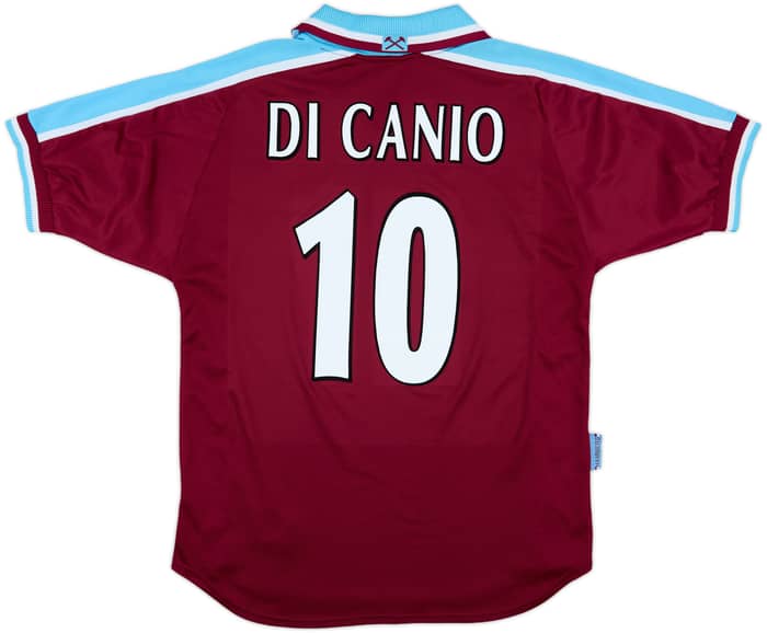 1999-01 West Ham Home Shirt Di Canio #10 - 8/10 - (L)