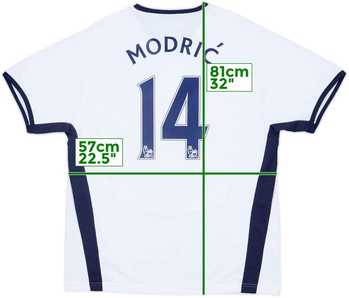 2008-09 Tottenham Home Shirt Modric #14 - 10/10 - (XL)