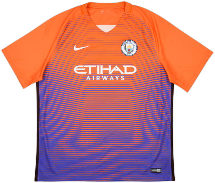 2016-17 Manchester City Third Shirt Kun Aguero #10 - 9/10 - (XXL)