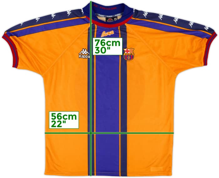 1997-98 Barcelona Away Shirt - 8/10 - (L)