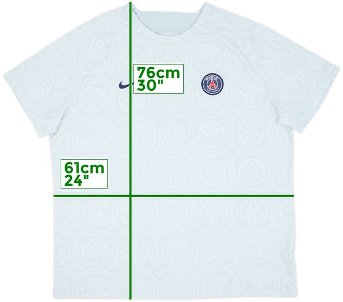 2022-23 Paris Saint-Germain Nike Training Shirt - 9/10 - (XXL)